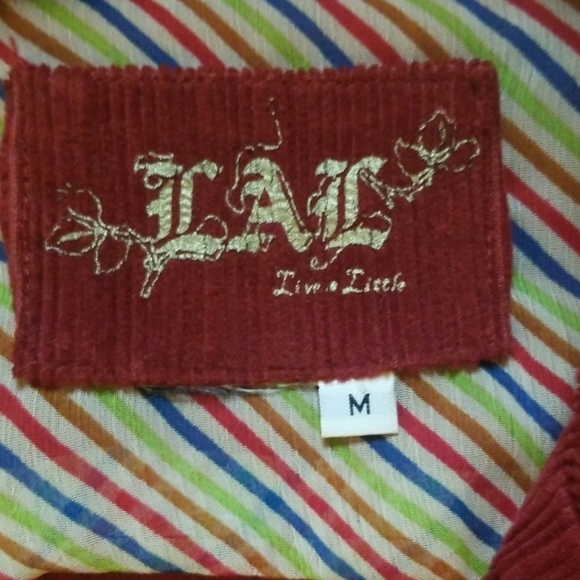 LIVE A LITTLE corduroy jacket size M - Picture 6 of 7